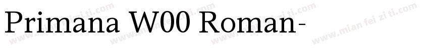 Primana W00 Roman字体转换